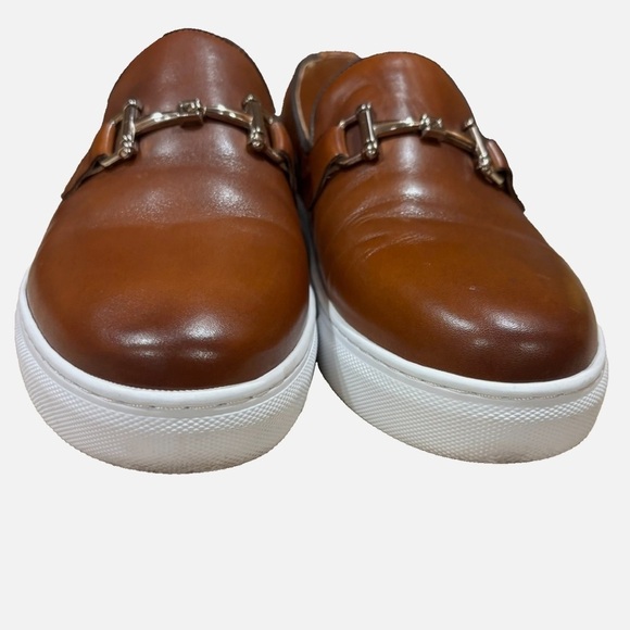 Marc Nolan Boardwalk Shoes Men\'s 7 Slip On Loafers Casual Leather Horse bit EUC main image 5